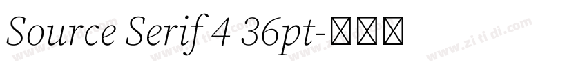 Source Serif 4 36pt字体转换